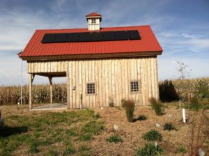 Clean energy barn in the path of the Keystone XL pipeline