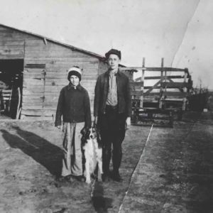 Ernest and Edward Rousek, December 25, 1937