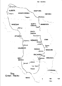 Great Plains bioregion map